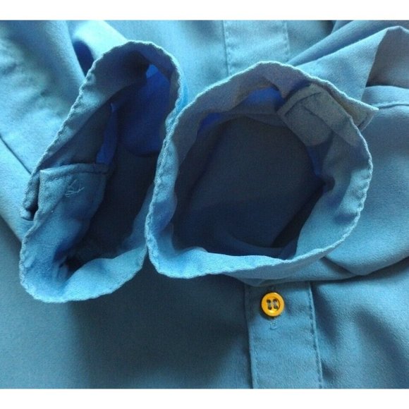 Fylo Top Womens Large Button Up Tab Sleeves Pockets Shoulder Tabs Office - Picture 12 of 16